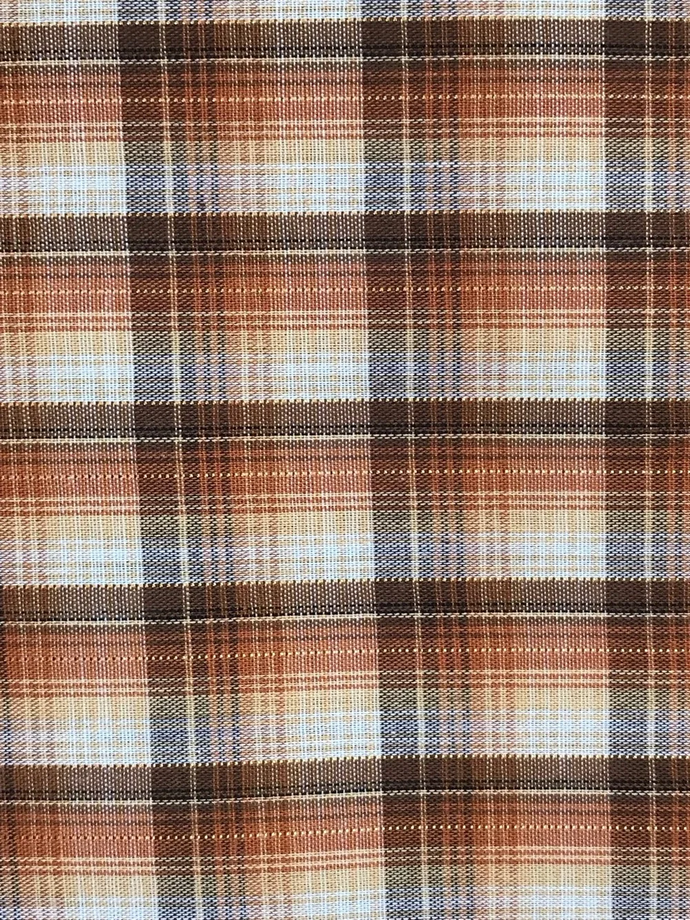 Brown Plaid Fabric